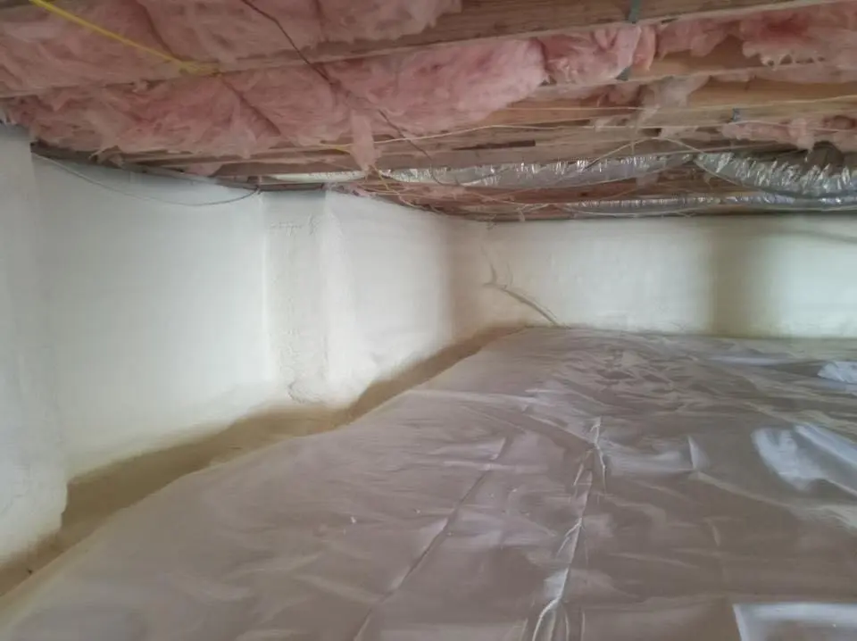 Crawl space encapsulation with closed-cell spray foam for Attic Insulation in Morro Bay